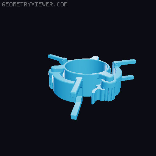 Expandable Sample Spool holder 3D model thumbnail