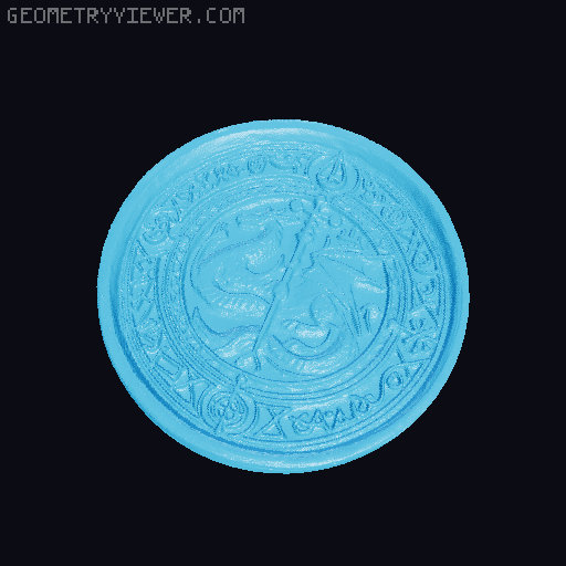 Dragon Coin 3D model thumbnail
