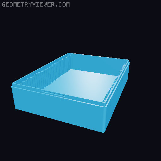 Customizable Filament Swatch box (Filament tests, filament swatches) 3D model thumbnail