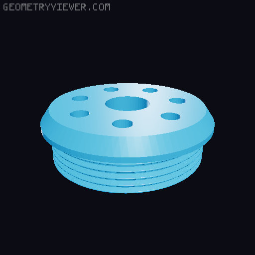 Airsoft mock suppressor for K baffles 3D model thumbnail