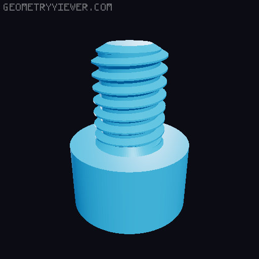 Hundreds of Metric Allen Screws with Cylindrical Head M2 up to M64 3D model thumbnail