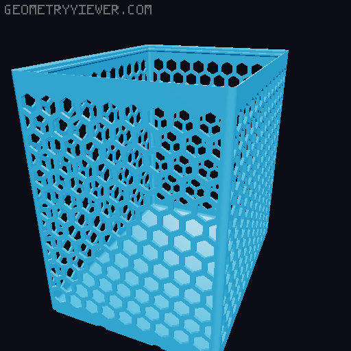 Gridfinity Hex Bins all sizes 3D model thumbnail
