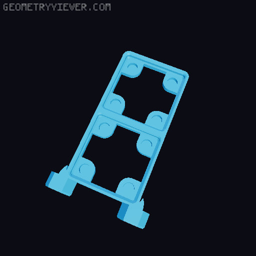 Honeycomb Wall Gridfinity Magnet Base 3D model thumbnail