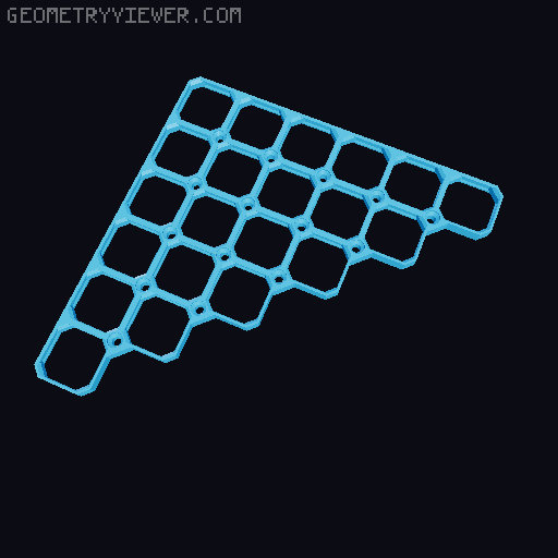 openGrid Triangular Tiles (2x2 - 12x12) 3D model thumbnail