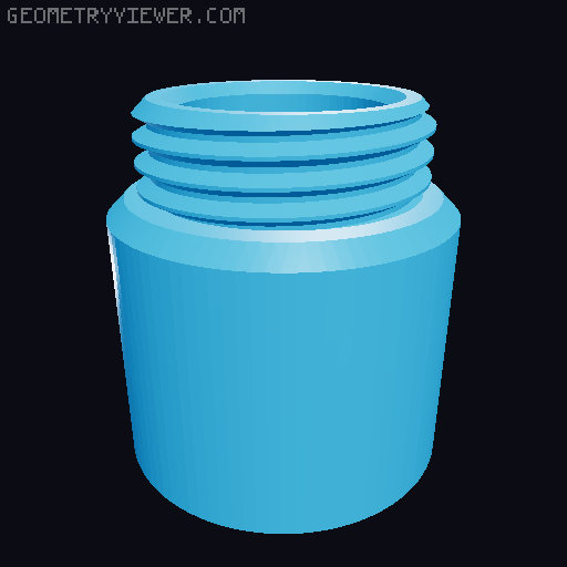 Outdoor Container / Pill Box 3D model thumbnail