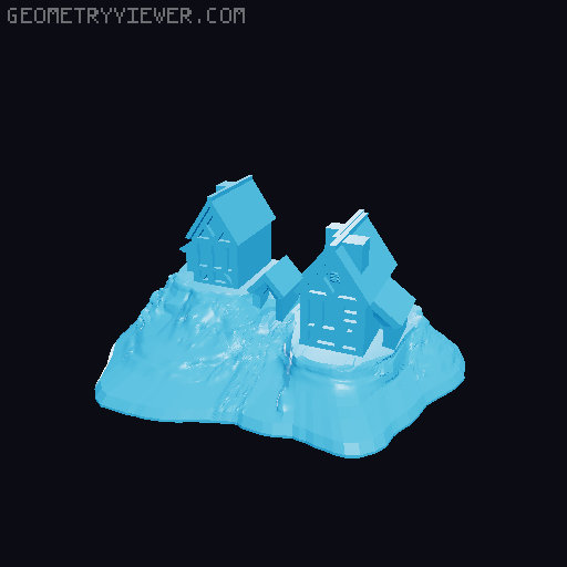 Settlers of Catan replacement parts 3D model thumbnail