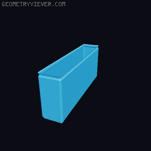 Gridfinity Box (Quick print, lite version, less filament!) 3D model thumbnail