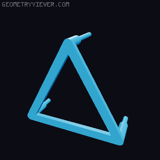 Desktop 'whipper' trebuchet 3D model thumbnail