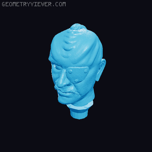 General Chang figure head- Star Trek 6 3D model thumbnail