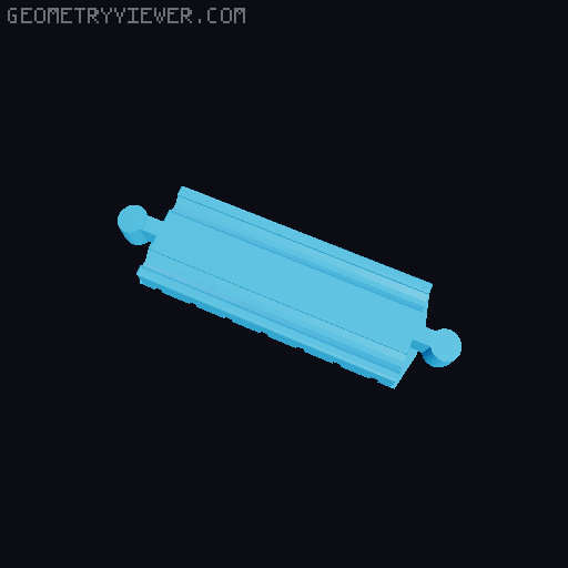 Wooden railway bridge system for Fischertechnik 3D model thumbnail