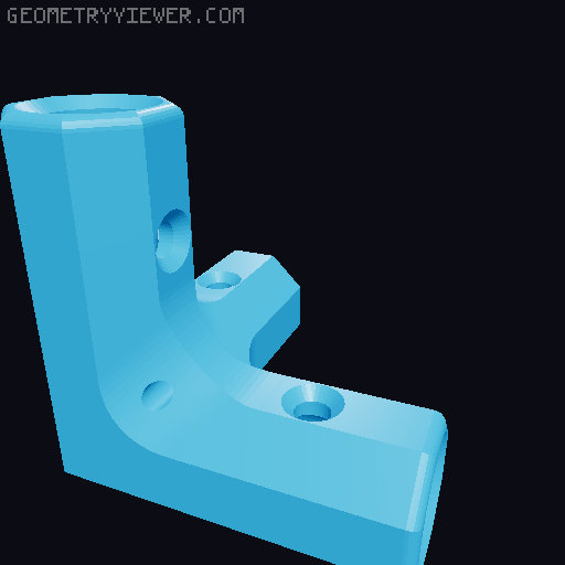 Round Bars Pipes and Rods Connections 3D model thumbnail