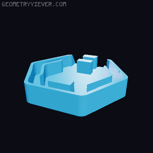 Zipper Puller 3D model thumbnail