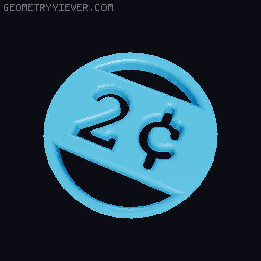 Nagy's Two Cents 3D model thumbnail