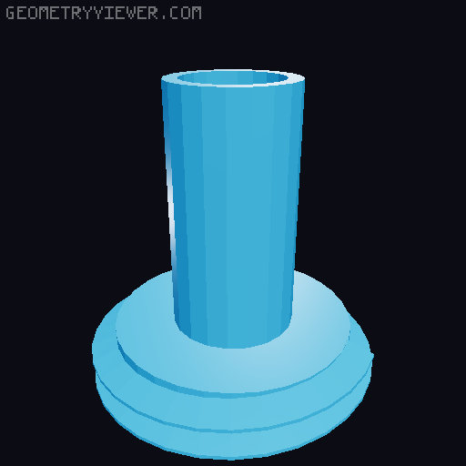 GOEWS Threaded insert shelf 3D model thumbnail