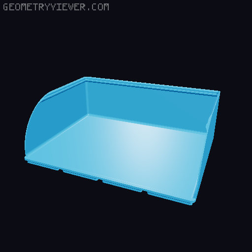 Gridfinity rouded bins collection all sizes 3D model thumbnail