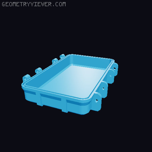 Ledger Nano S Case 3D model thumbnail
