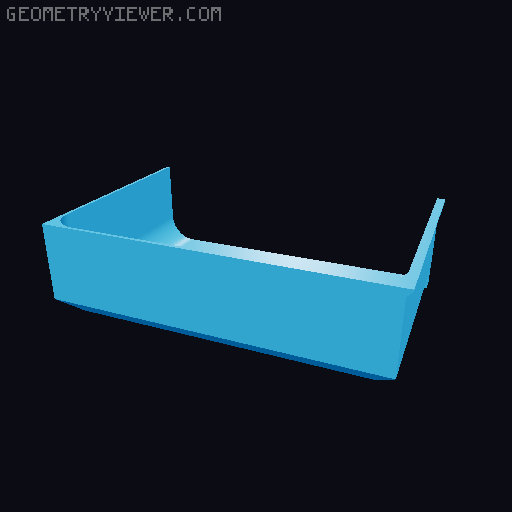 Modular Drawer Organizer Remix 3D model thumbnail