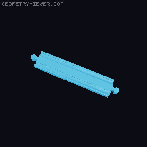 Wooden railway bridge system for Fischertechnik 3D model thumbnail