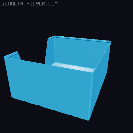 Gridfinity wall cutout collection 3D model thumbnail