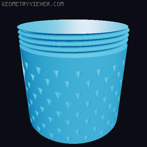 Desiccant Container, fully parametric, for spools and more. 3D model thumbnail