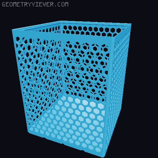 Gridfinity Hex Bins all sizes 3D model thumbnail