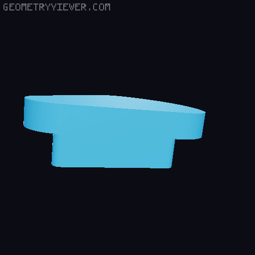 Retro Style Desk Clock 3D model thumbnail