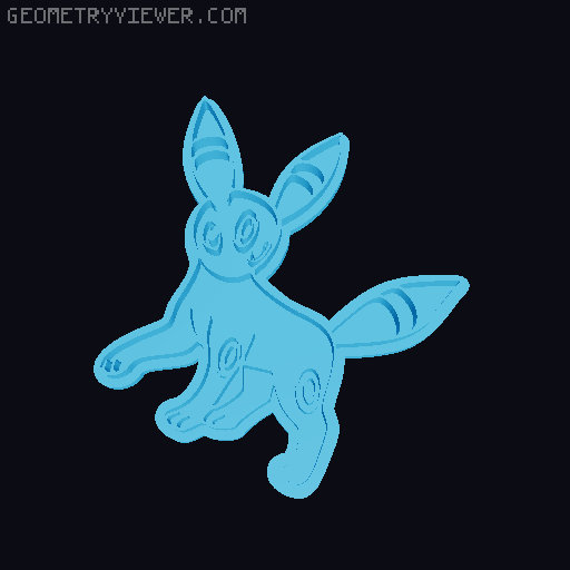 Pokemon Cookie cutter Set - PART 002 3D model thumbnail