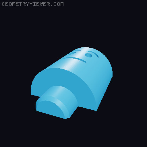 Mini Super Toggly Fidget Button (and more!) 3D model thumbnail