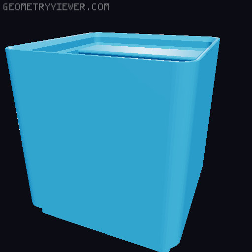 Gridfinity Drawers Chest 4x4 3D model thumbnail