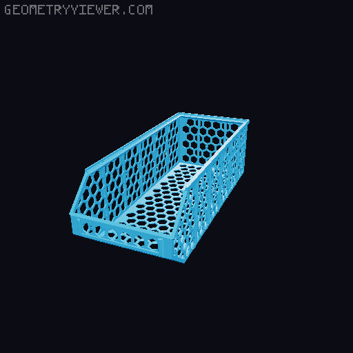 Stackable Baskets 3D model thumbnail