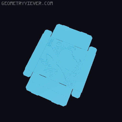 Swiftie Foldable Gift Box 3D model thumbnail