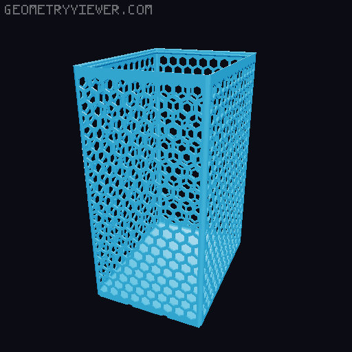 Gridfinity Hex Bins all sizes 3D model thumbnail