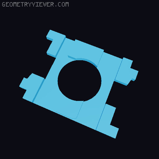 phone surface mount for car 3D model thumbnail