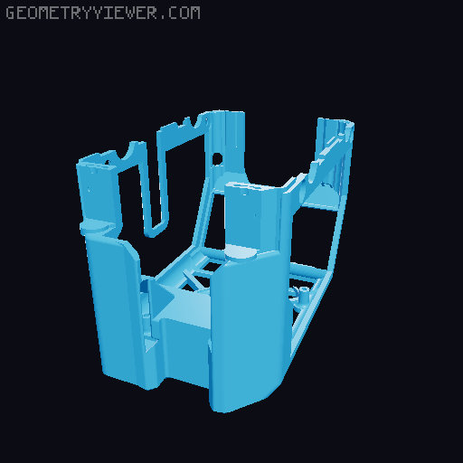 UPDATED Elegoo Centauri Carbon CC Lighter toolhead cover (PETG) 3D model thumbnail