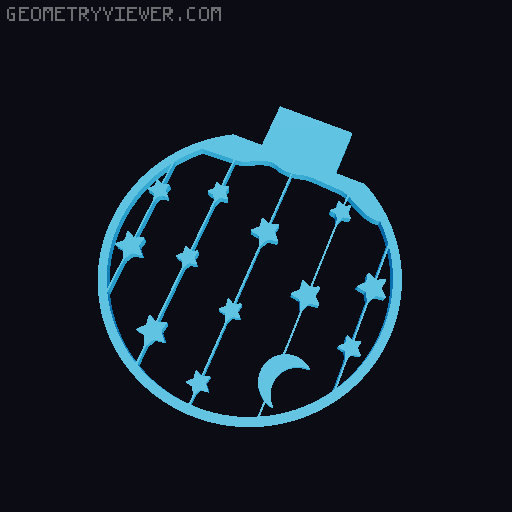 Customizable Christmas Snow Globe - LED Light Remix 3D model thumbnail