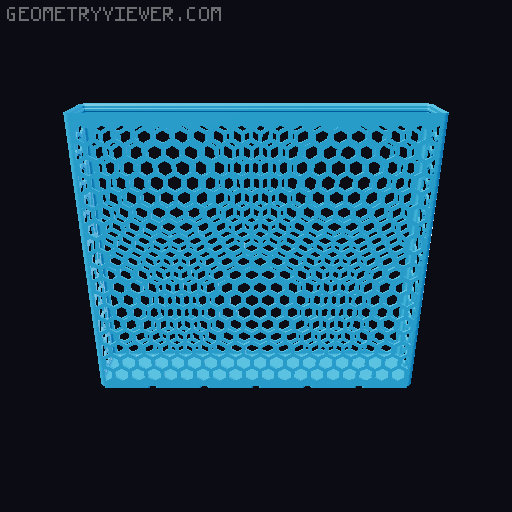 Gridfinity Hex Bins all sizes 3D model thumbnail