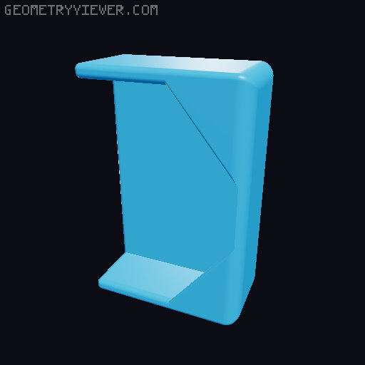 RG35XX Skadis mount 3D model thumbnail