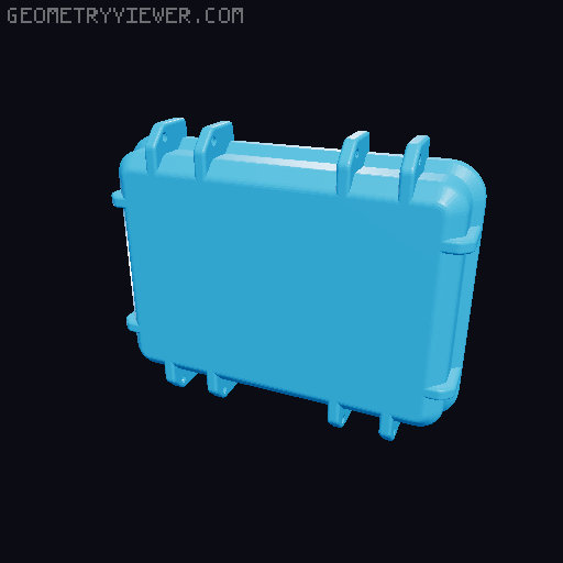 96 Bit Storage Frog Box 3D model thumbnail