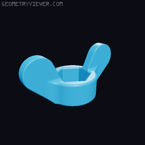 Handles for M7 to M12 bolts and screws 3D model thumbnail