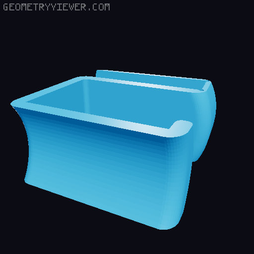 Headphone Table Hook 3D model thumbnail
