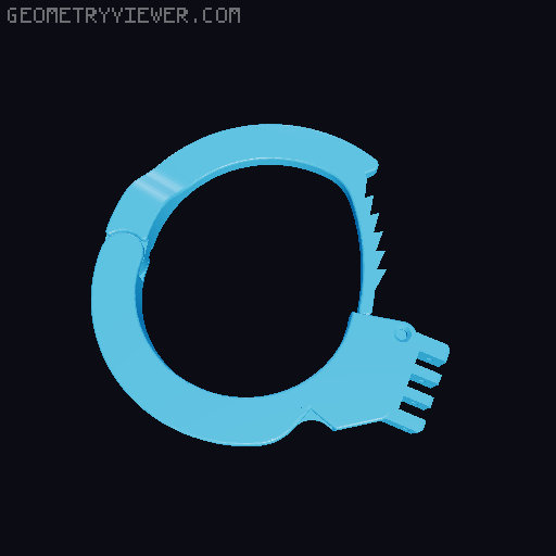 Handcuffs 3D model thumbnail