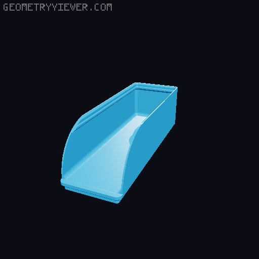 Gridfinity rouded bins collection all sizes 3D model thumbnail