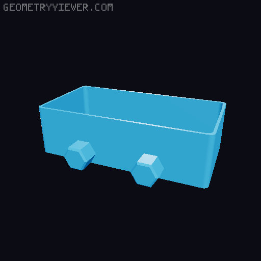Set of various Shelves for HSW Honeycomb Wall 3D model thumbnail