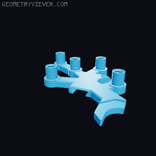 V10 Engine Turbocharged working belt driven Model (printer optimized) 3D model thumbnail