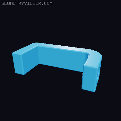 Honeycomb Wall Clamp 3D model thumbnail