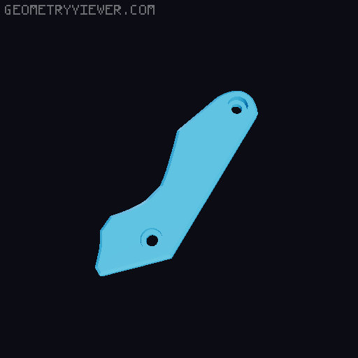 Folding Karambit with utility blade 3D model thumbnail