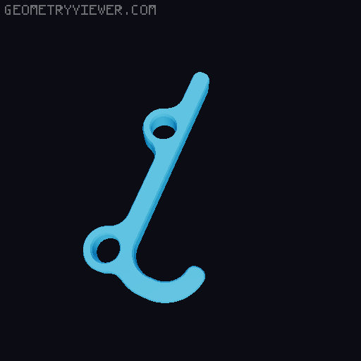 Adjustable cell phone stand remix 3D model thumbnail