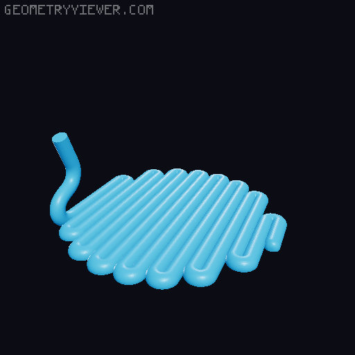 Revo Nozzle Coaster 3D model thumbnail