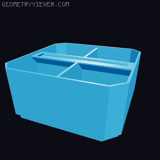 PackUp + Lables Nesting Bin Remix for Milwaukee Packout 3D model thumbnail