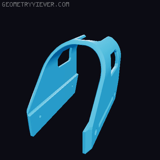 Parallax Fixed Cheek Rest 3D model thumbnail